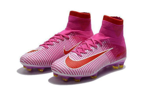Nike Mercurial Superfly V Fg White Red Shoes Pink - SocSports