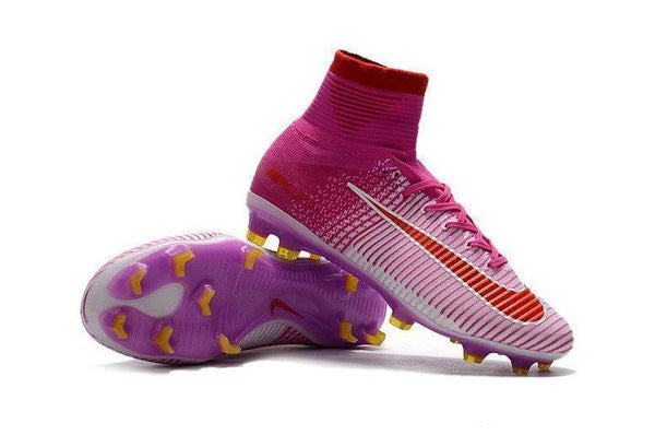 Nike Mercurial Superfly V Fg White Red Shoes Pink - SocSports