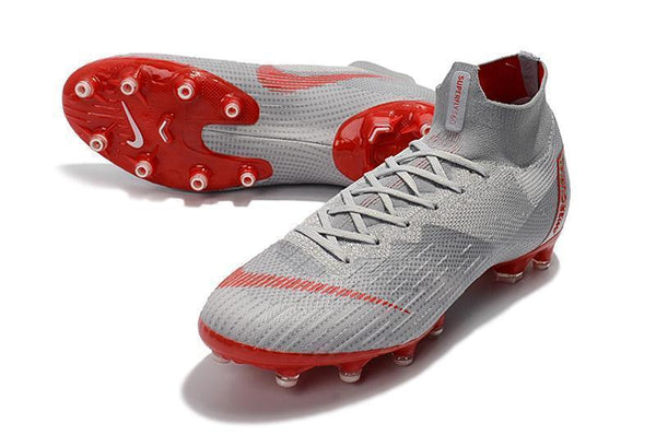 NIKE Mercurial Superfly VI 360 Elite AG High Cut Silver Red - SocSports