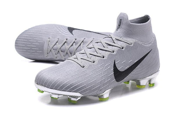Nike Mercurial Superfly VI Elite FG Silver Black High Cut - SocSports