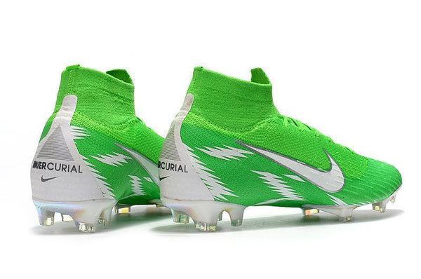 NIKE Mercurial Superfly VI 360 Elite FG Green White High Cut - SocSports