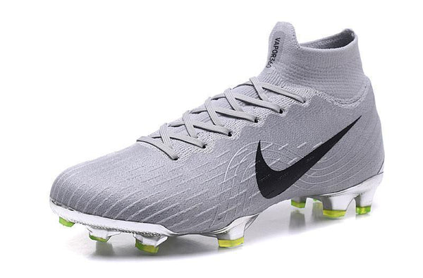 Nike Mercurial Superfly VI Elite FG Silver Black High Cut - SocSports