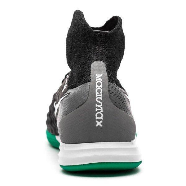 Nike MagistaX Proximo II DF IC Soccer Shoes Black Green White CoolGrey - SocSports