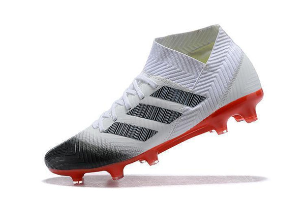 adidas Nemeziz 18.1 FG White Black Red - SocSports