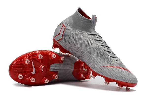 NIKE Mercurial Superfly VI 360 Elite AG High Cut Silver Red - SocSports