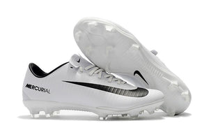 Nike Mercurial Vapor XI FG Soccer Cleats White Black - SocSports