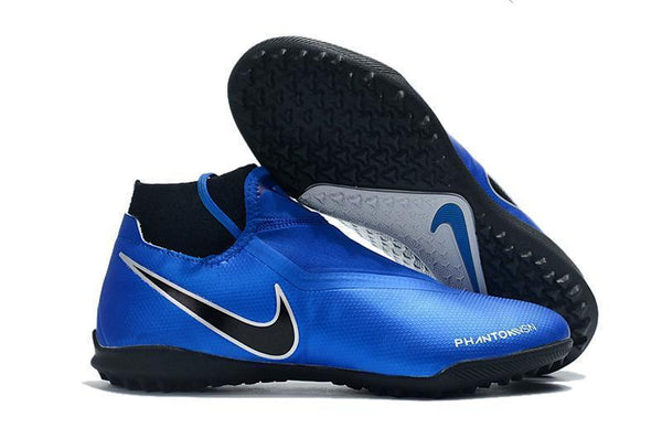 Nike Phantom Vision Elite TF Nike Turf Blue Silver Black - SocSports