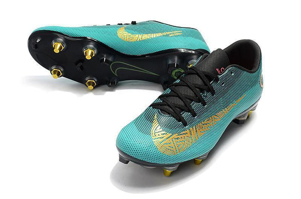 Nike Mercurial Vapor XII PRO SG Blue Gold - SocSports