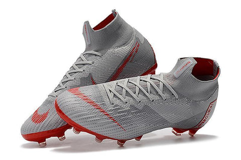 NIKE Mercurial Superfly VI 360 Elite AG High Cut Silver Red - SocSports