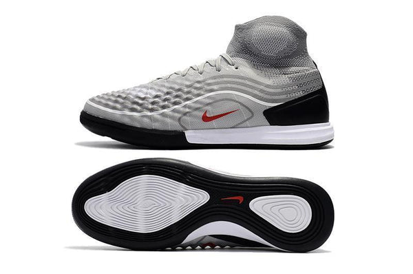Nike MagistaX Proximo II IC Soccer Shoes Cool Grey Varsity Red Black - SocSports