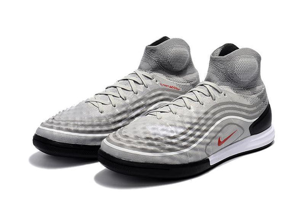 Nike MagistaX Proximo II IC Soccer Shoes Cool Grey Varsity Red Black - SocSports