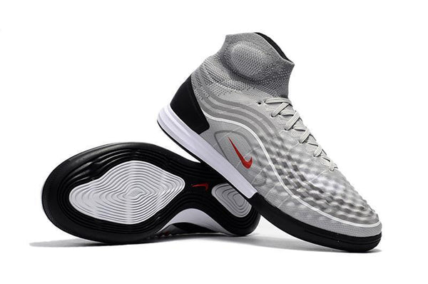 Nike MagistaX Proximo II IC Soccer Shoes Cool Grey Varsity Red Black - SocSports
