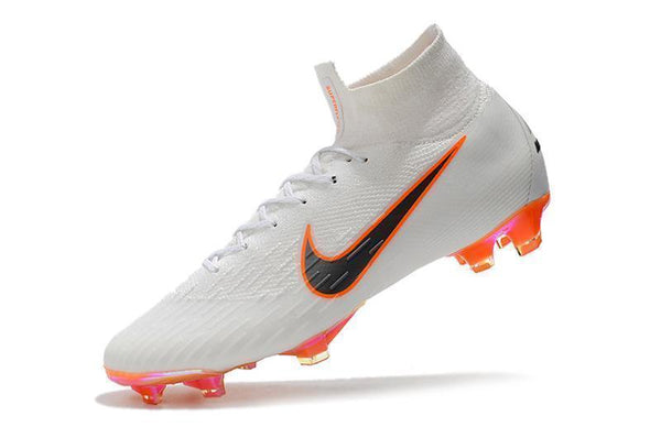 NIKE Mercurial Superfly VI 360 Elite FG White Orange - SocSports