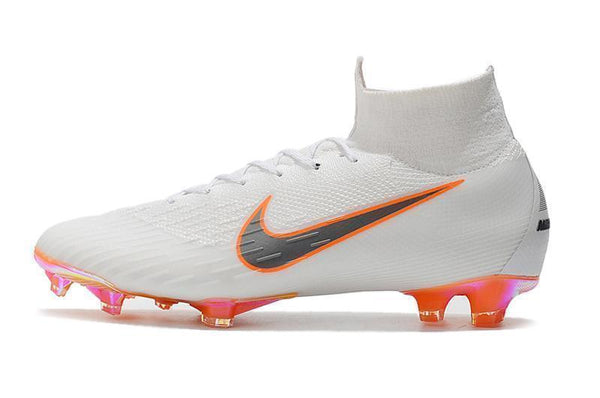 NIKE Mercurial Superfly VI 360 Elite FG White Orange - SocSports