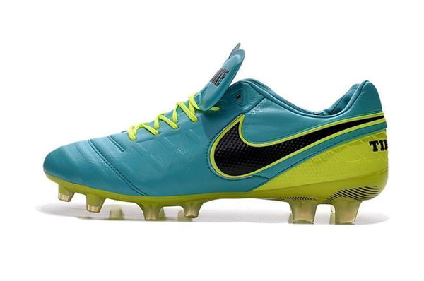 Nike Tiempo Legend VI FG Soccer Cleats Clear Jade Green Black - SocSports