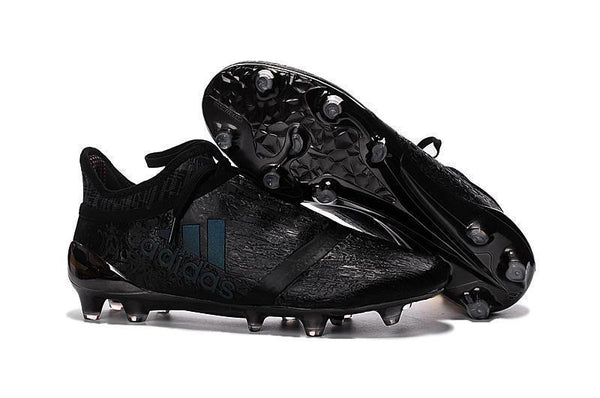 Adidas X 16+ Purechaos FG/AG Soccer Cleats All Black - SocSports