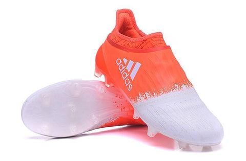 Adidas X 16+ Purechaos FG/AG Soccer Cleats Orange White - SocSports