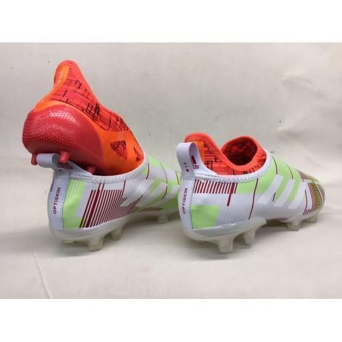 Adidas Glitch Skin 17 FG Soccer Shoes Grass Green Orange Grey - SocSports
