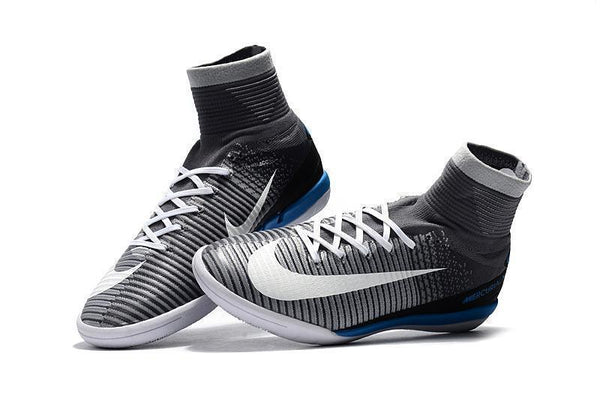 Nike MercurialX Proximo II DF IC Grey Pure Platinum Laser Blue White - SocSports