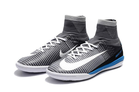 Nike MercurialX Proximo II DF IC Grey Pure Platinum Laser Blue White - SocSports