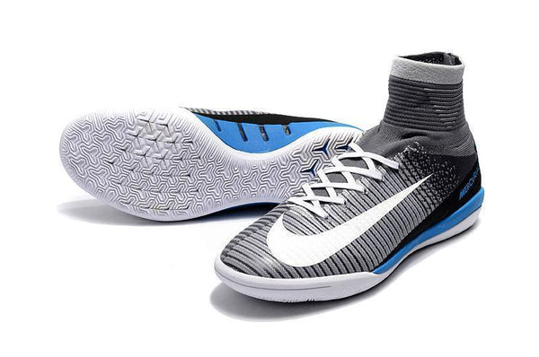 Nike MercurialX Proximo II DF IC Grey Pure Platinum Laser Blue White - SocSports