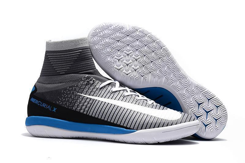 Nike MercurialX Proximo II DF IC Grey Pure Platinum Laser Blue White - SocSports