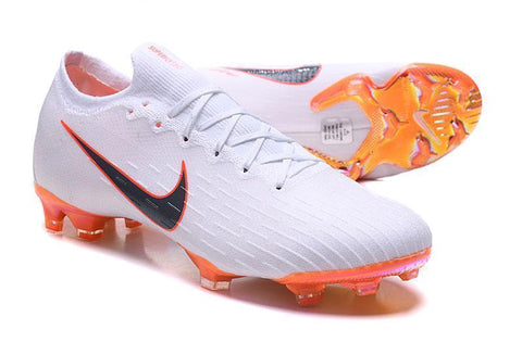 Nike Mercurial Vapor XII Elite FG whitemetal greyorange - SocSports