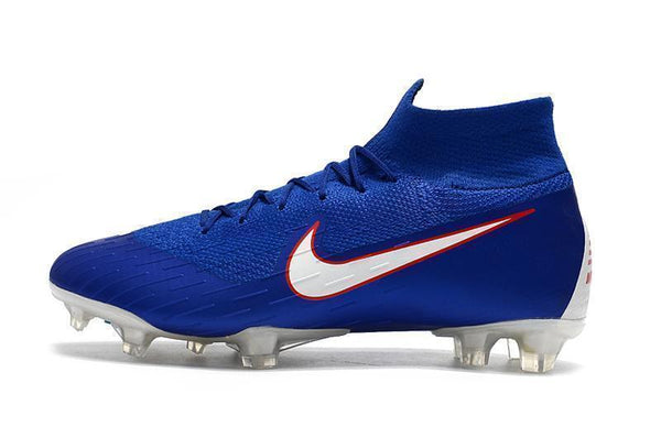 NIKE Mercurial Superfly VI 360 Elite FG Blue White Orange Lining - SocSports