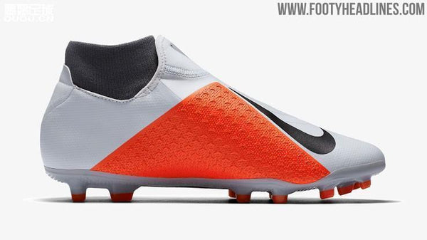 Nike Phantom Vision Elite DF FG Soccer Cleats White Orange Black - SocSports