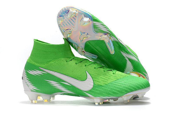 NIKE Mercurial Superfly VI 360 Elite FG Green White High Cut - SocSports