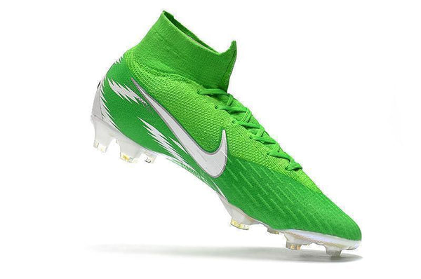 NIKE Mercurial Superfly VI 360 Elite FG Green White High Cut - SocSports