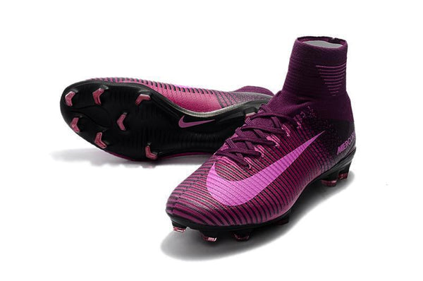 Nike Mercurial Superfly V FG Soccer Cleats Purple Pink Black - SocSports