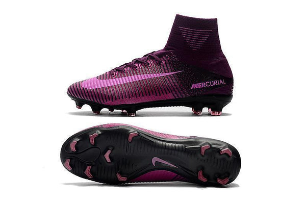 Nike Mercurial Superfly V FG Soccer Cleats Purple Pink Black - SocSports