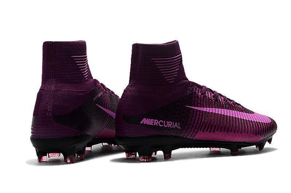 Nike Mercurial Superfly V FG Soccer Cleats Purple Pink Black - SocSports