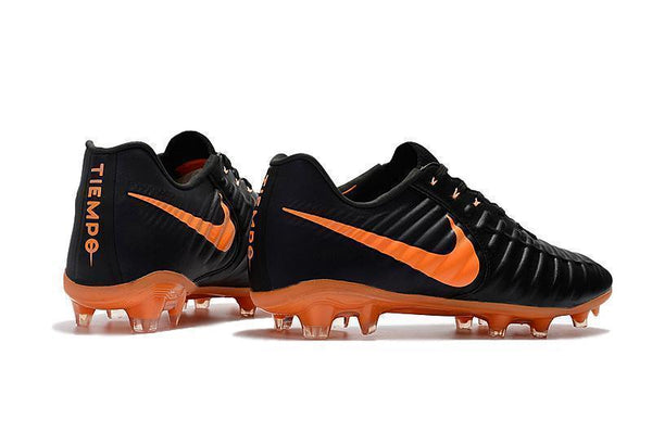 Nike Tiempo Legend VII FG Soccer Cleats Black Orange - SocSports