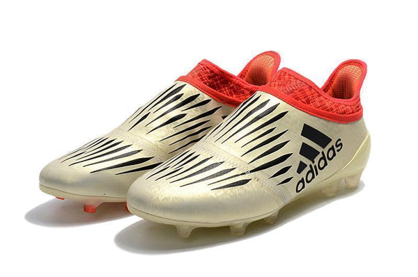 Adidas X 16+ Purechaos FG Soccer Cleats Solar White Red - SocSports