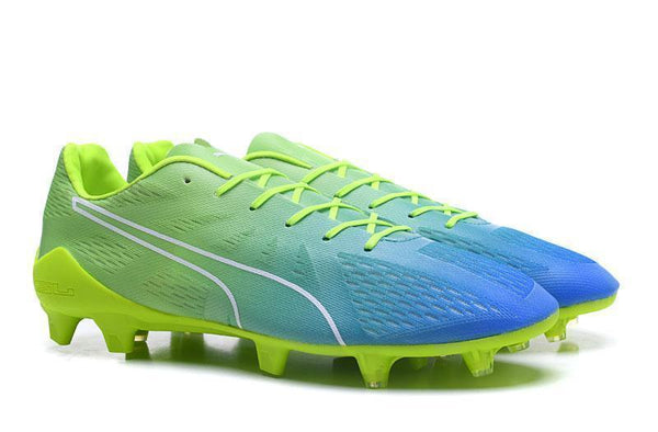 PUMA evoSPEED Fresh 2.0 FG Soccer Cleats Green Yellow Blue