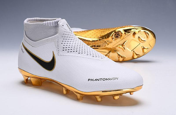 Nike Phantom VSN Elite DF FG White Gold Limited Edition - SocSports