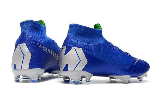 NIKE Mercurial Superfly VI 360 Elite FG Blue Silver - SocSports
