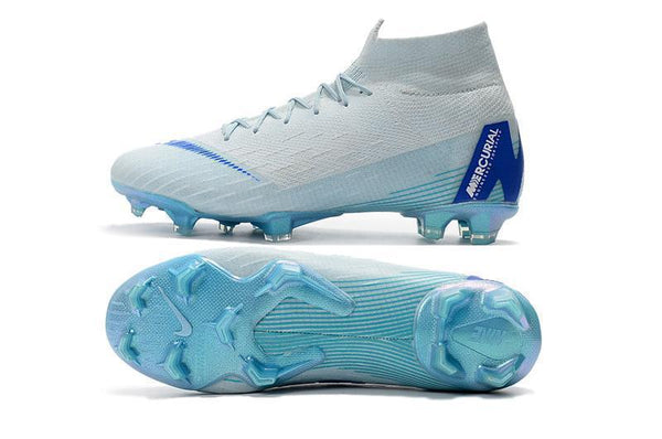 Nike Mercurial Superfly VI 360 Elite FG Soccer Cleats White Blue - SocSports