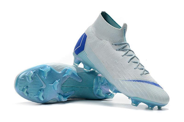 Nike Mercurial Superfly VI 360 Elite FG Soccer Cleats White Blue - SocSports