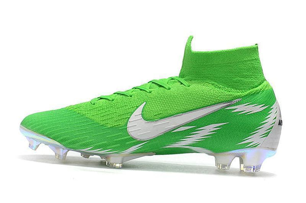 NIKE Mercurial Superfly VI 360 Elite FG Green White High Cut - SocSports
