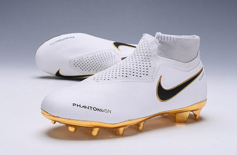 Nike Phantom VSN Elite DF FG White Gold Limited Edition - SocSports