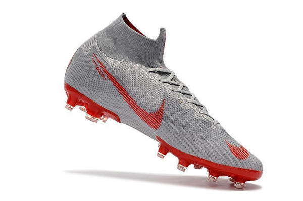 NIKE Mercurial Superfly VI 360 Elite AG High Cut Silver Red - SocSports