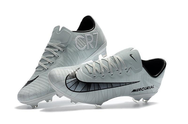 Nike Mercurial Vapor XI CR7 FG Soccer Cleats White Black - SocSports