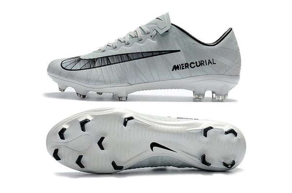 Nike Mercurial Vapor XI CR7 FG Soccer Cleats White Black - SocSports