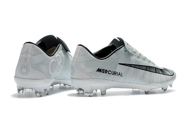 Nike Mercurial Vapor XI CR7 FG Soccer Cleats White Black - SocSports