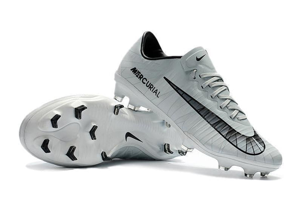 Nike Mercurial Vapor XI CR7 FG Soccer Cleats White Black - SocSports