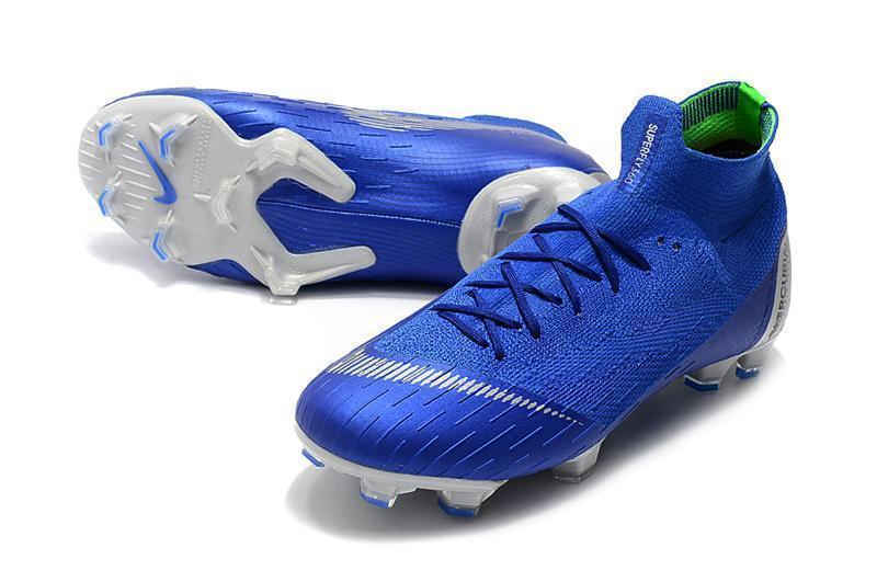 NIKE Mercurial Superfly VI 360 Elite FG Blue Silver - SocSports