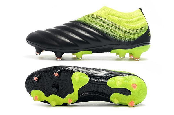 Adidas Copa 19+ FG Black Yellow Green - SocSports
